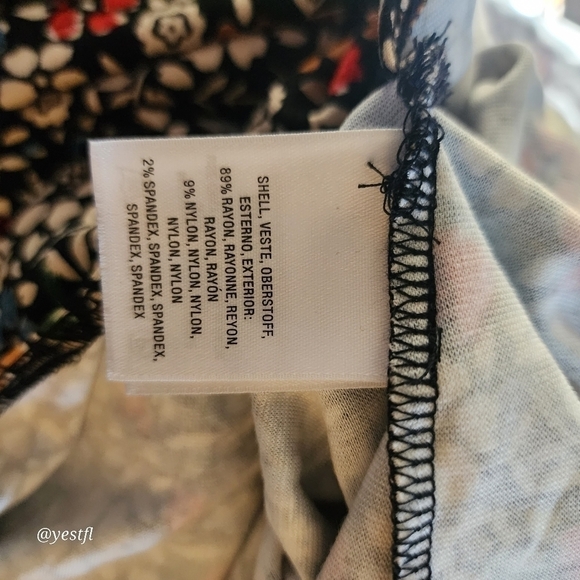 MAEVE By Anthropologie Floral Waist Tie Wrap Top blouse Size Large - Picture 3 of 6